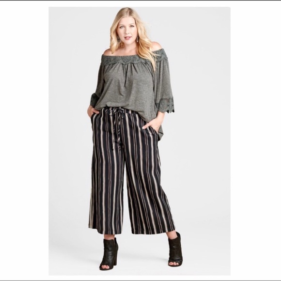 NEW MADE IN USA WIDE LEG ANKLE PANTS!! - Picture 2 of 7